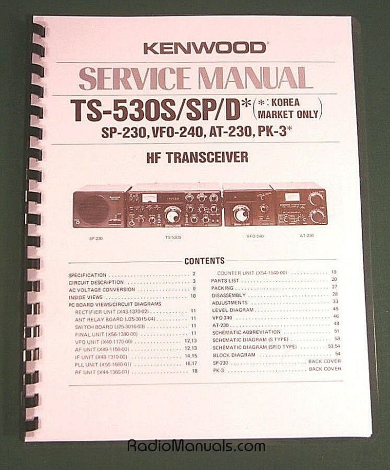 Kenwood TS-530S/SP Service Manual - Click Image to Close